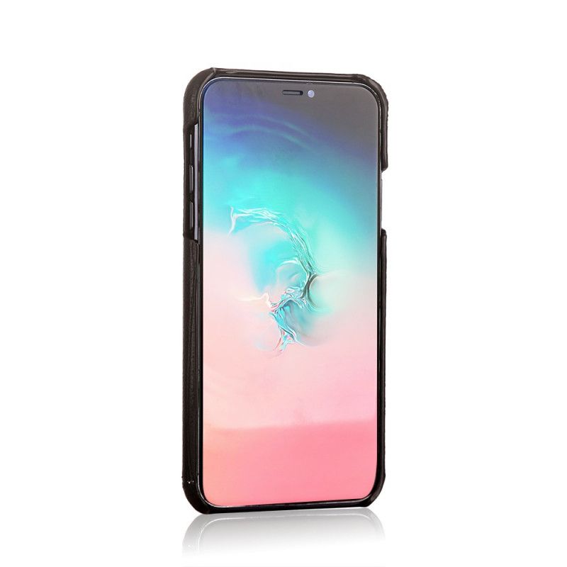 Cover iPhone 11 Pro Max Sort Ægte Læder Pierre Cardin