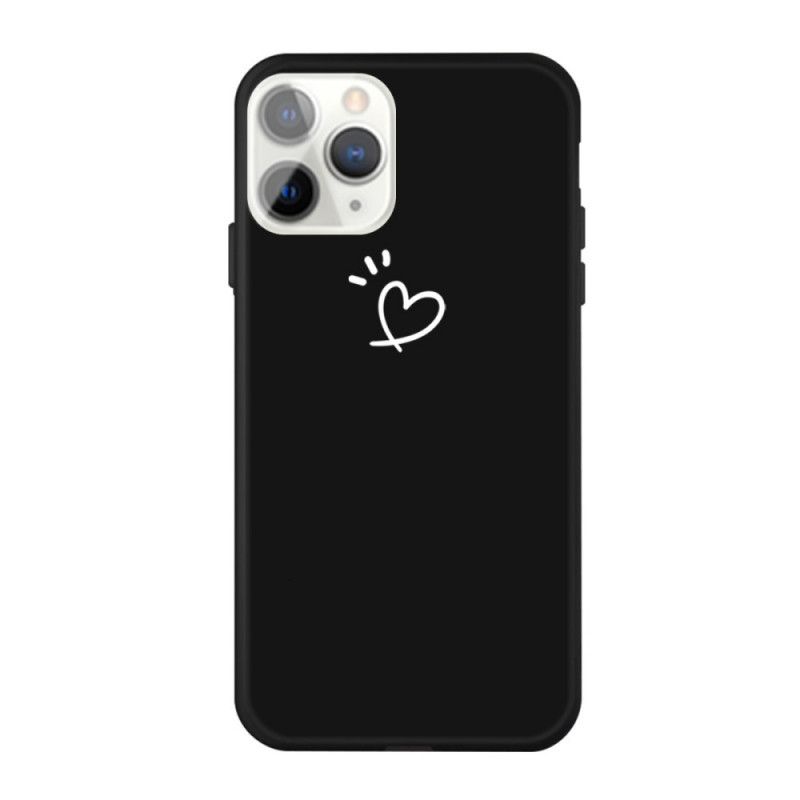 Cover iPhone 11 Pro Max Sort Bankende Hjertesilikone Beskyttelse