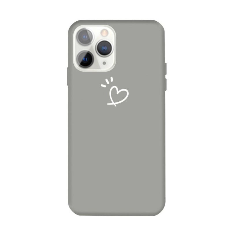 Cover iPhone 11 Pro Max Sort Bankende Hjertesilikone Beskyttelse