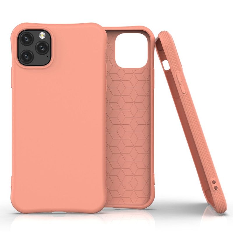 Cover iPhone 11 Pro Max Sort Fleksibel Mattsilikone