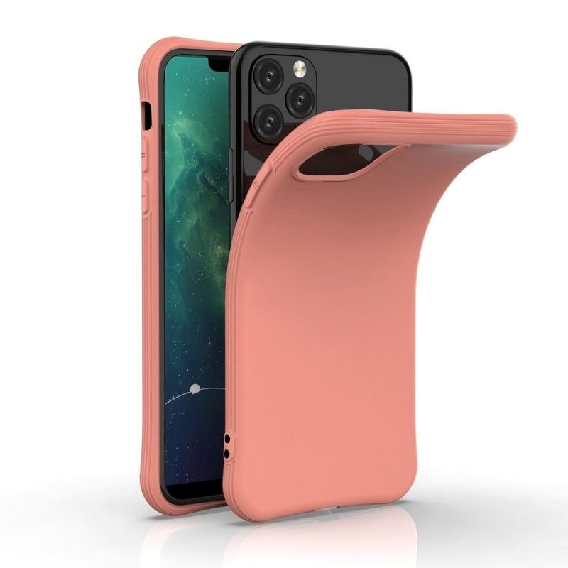 Cover iPhone 11 Pro Max Sort Fleksibel Mattsilikone