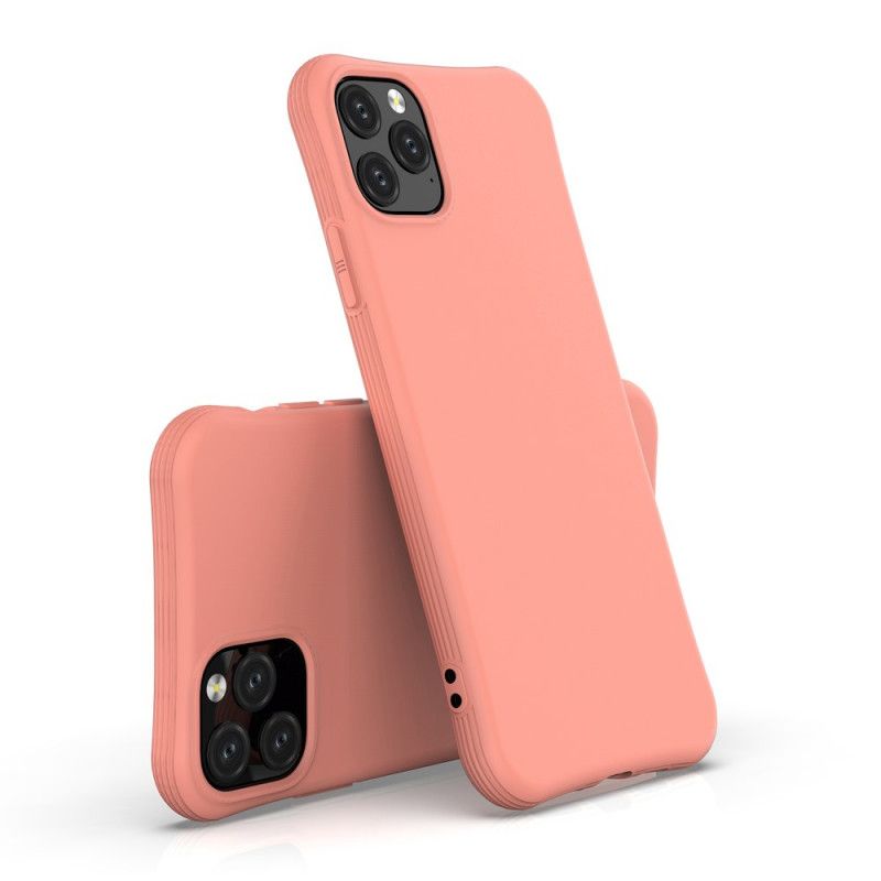 Cover iPhone 11 Pro Max Sort Fleksibel Mattsilikone