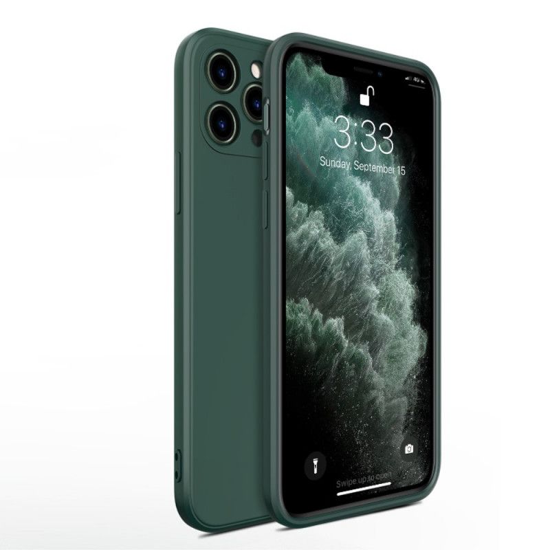 Cover iPhone 11 Pro Max Sort Flydende Silikone På X-Niveau