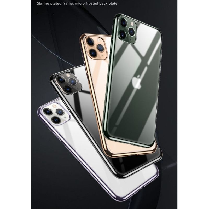 Cover iPhone 11 Pro Max Sort Gennemsigtige Kanada I Sulada Metalstil