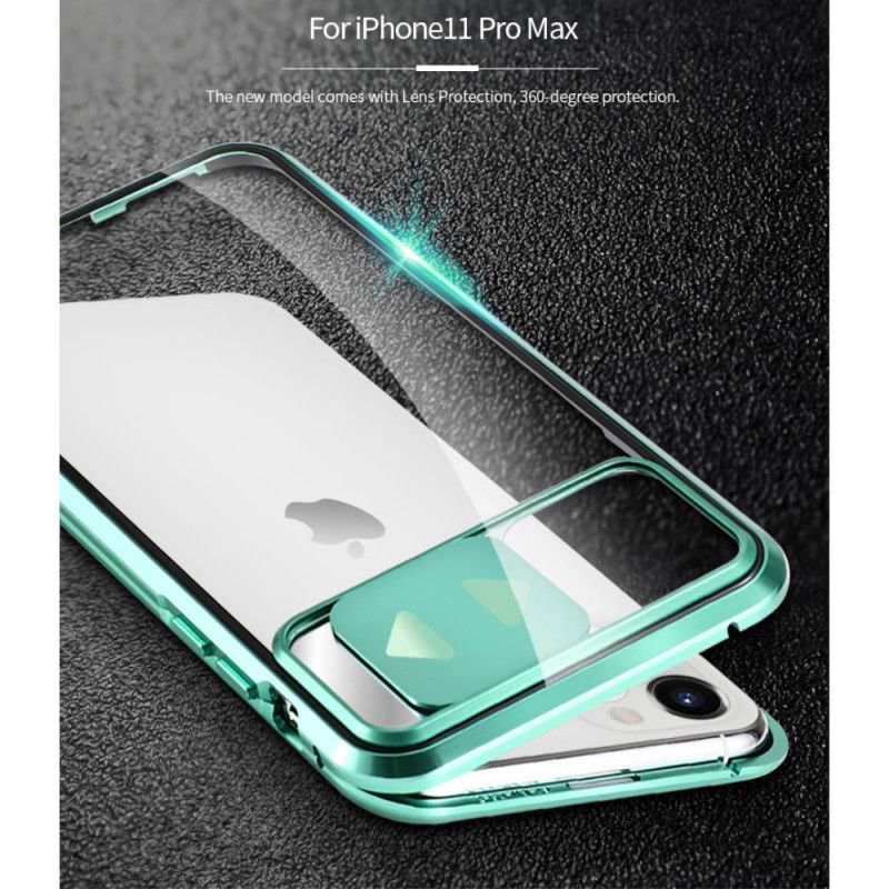 Cover iPhone 11 Pro Max Sort Hærdet Spejlglas Og Linsedæksel