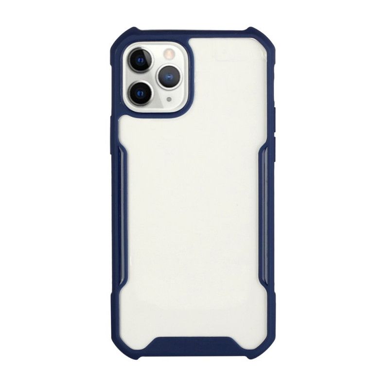 Cover iPhone 11 Pro Max Sort Hybrid Med Farvede Kanter Beskyttelse