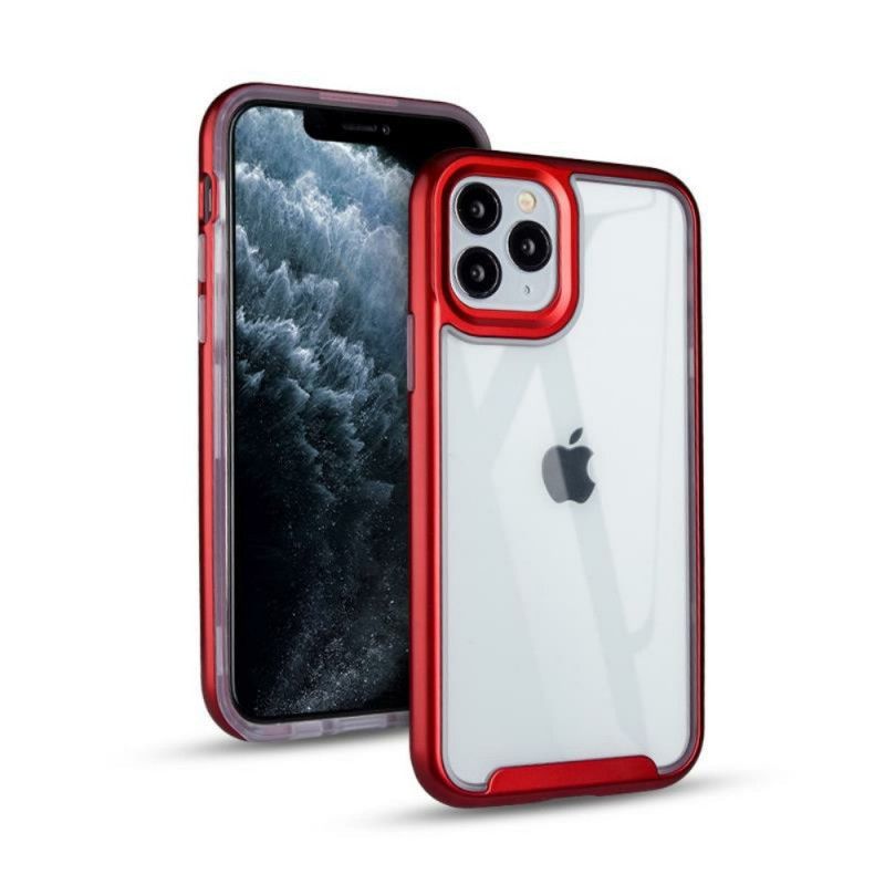 Cover iPhone 11 Pro Max Sort Kanter Af Hybridmetalstil