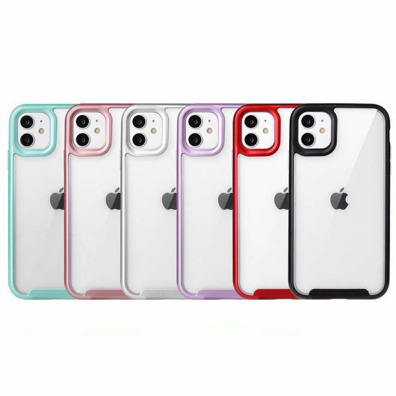 Cover iPhone 11 Pro Max Sort Kanter Af Hybridmetalstil