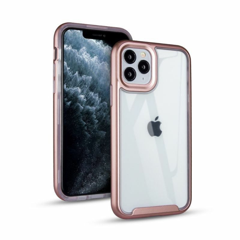 Cover iPhone 11 Pro Max Sort Kanter Af Hybridmetalstil