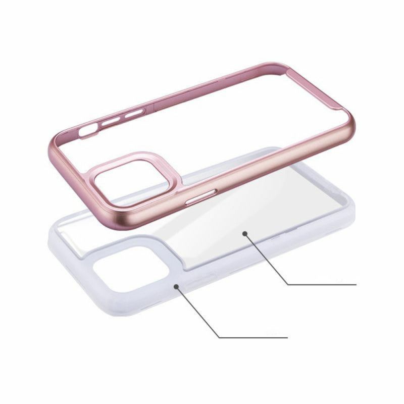 Cover iPhone 11 Pro Max Sort Kanter Af Hybridmetalstil