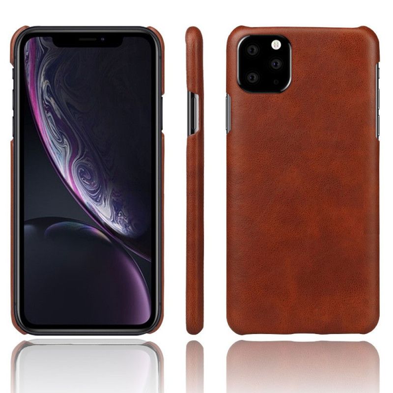 Cover iPhone 11 Pro Max Sort Læderstil