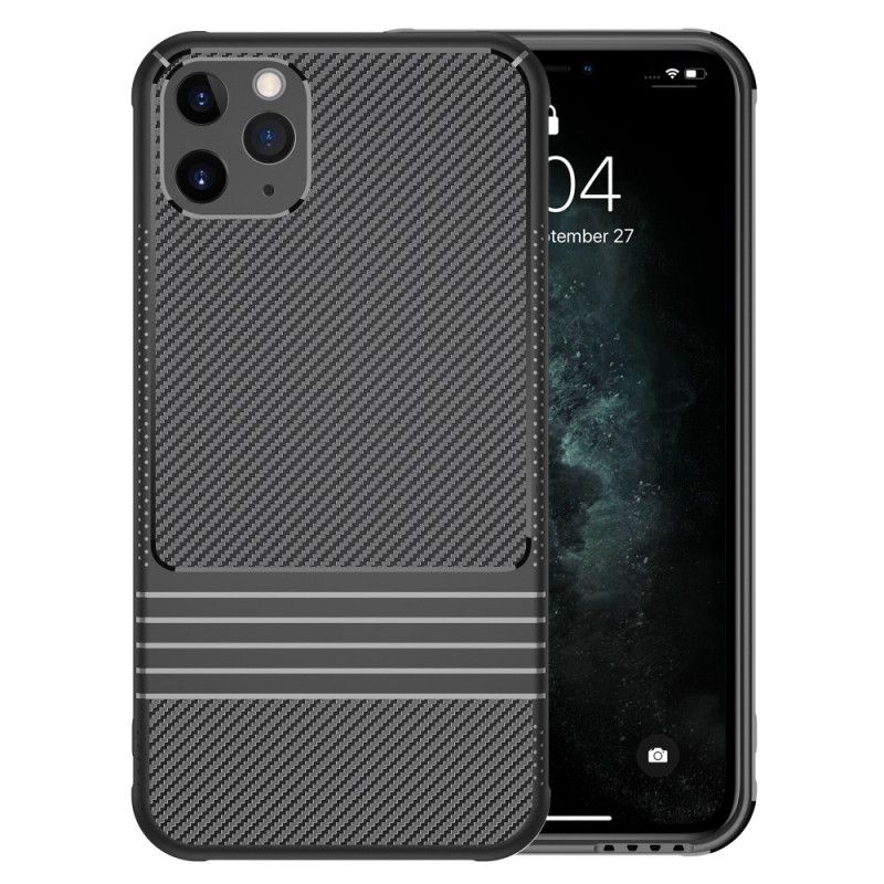 Cover iPhone 11 Pro Max Sort Leeu Kulfiber Beskyttelse