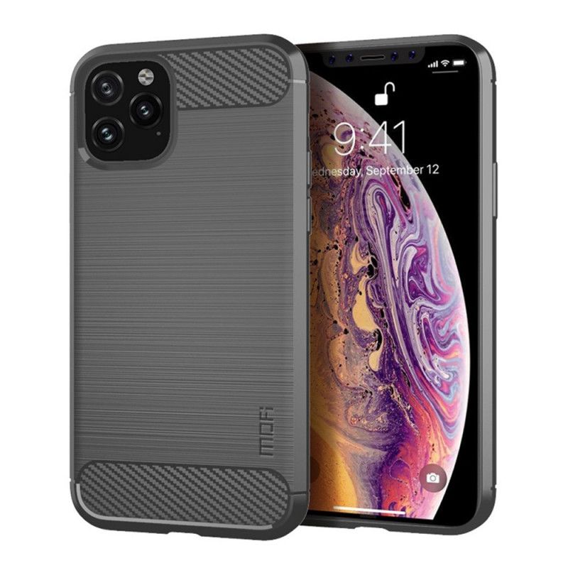 Cover iPhone 11 Pro Max Sort Mofi Børstet Kulfiber