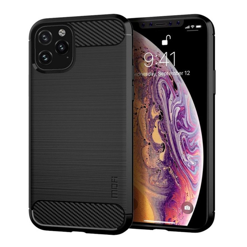 Cover iPhone 11 Pro Max Sort Mofi Børstet Kulfiber