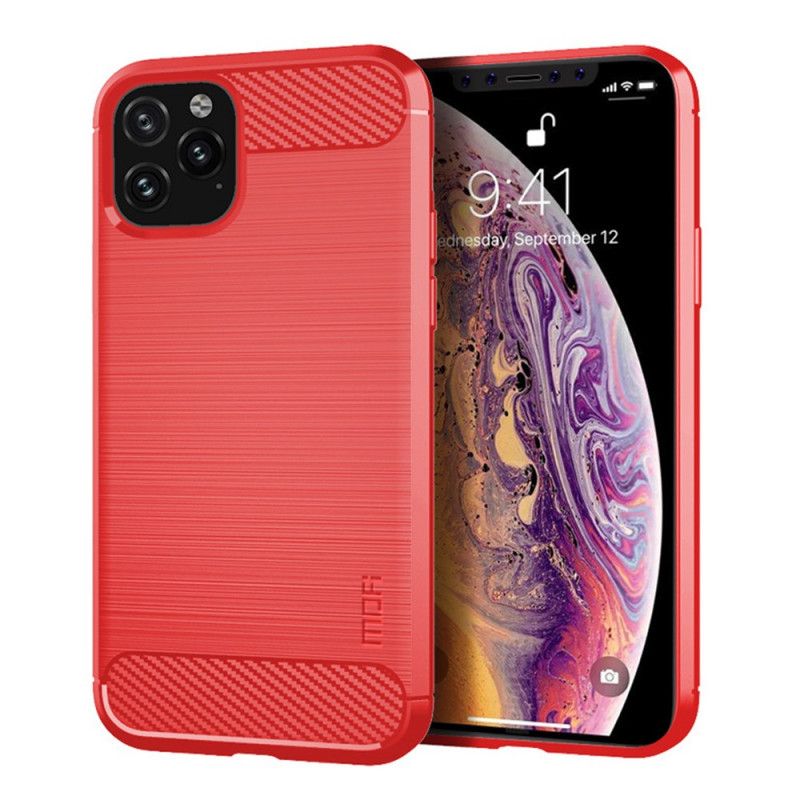 Cover iPhone 11 Pro Max Sort Mofi Børstet Kulfiber