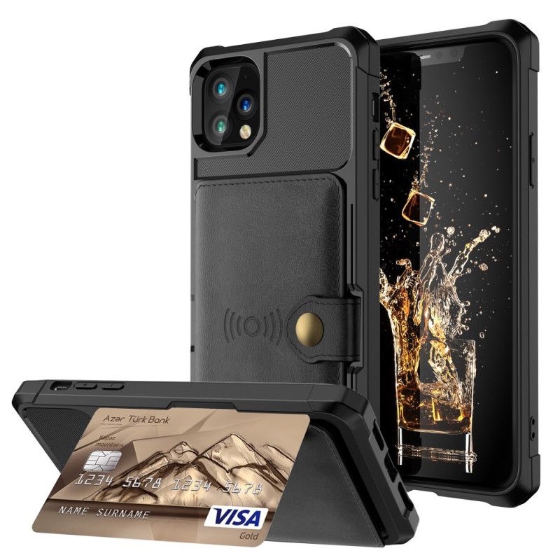 Cover iPhone 11 Pro Max Sort Multifunktionel Kortholder