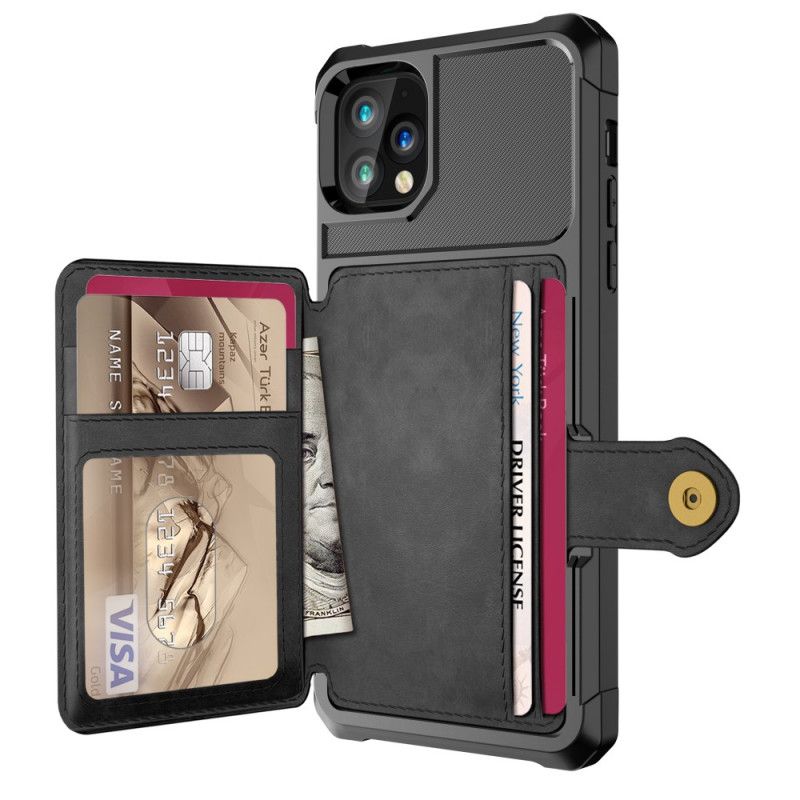 Cover iPhone 11 Pro Max Sort Multifunktionel Kortholder