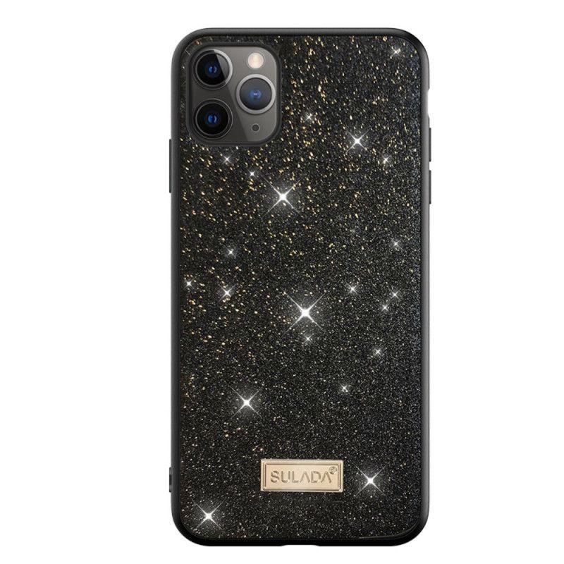 Cover iPhone 11 Pro Max Sort Sulada Glitter Beskyttelse