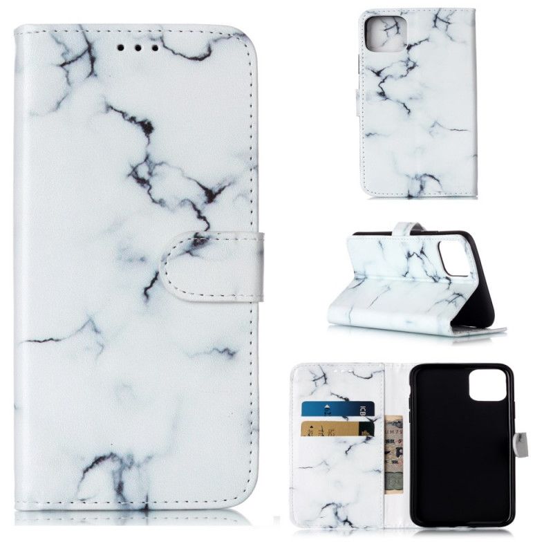 Flip Cover iPhone 11 Pro Max Sort Marmor