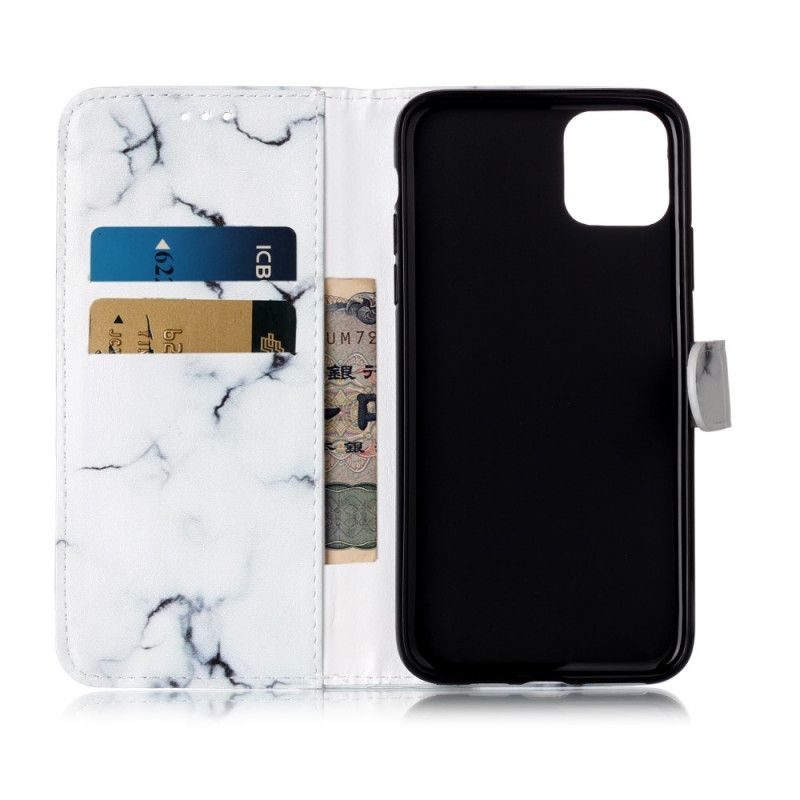 Flip Cover iPhone 11 Pro Max Sort Marmor