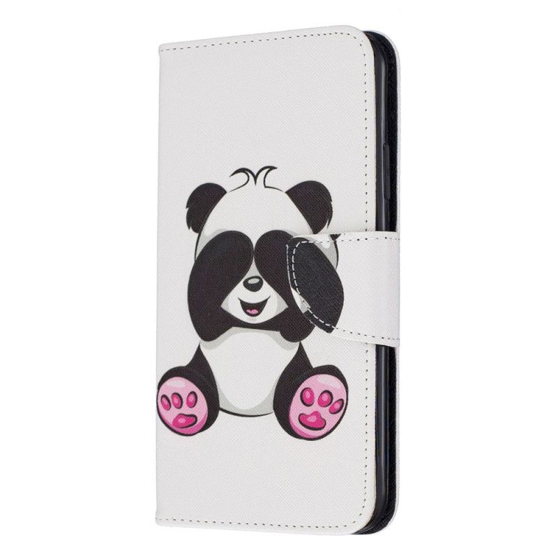 Flip Cover Læder for iPhone 11 Pro Max Sjov Panda