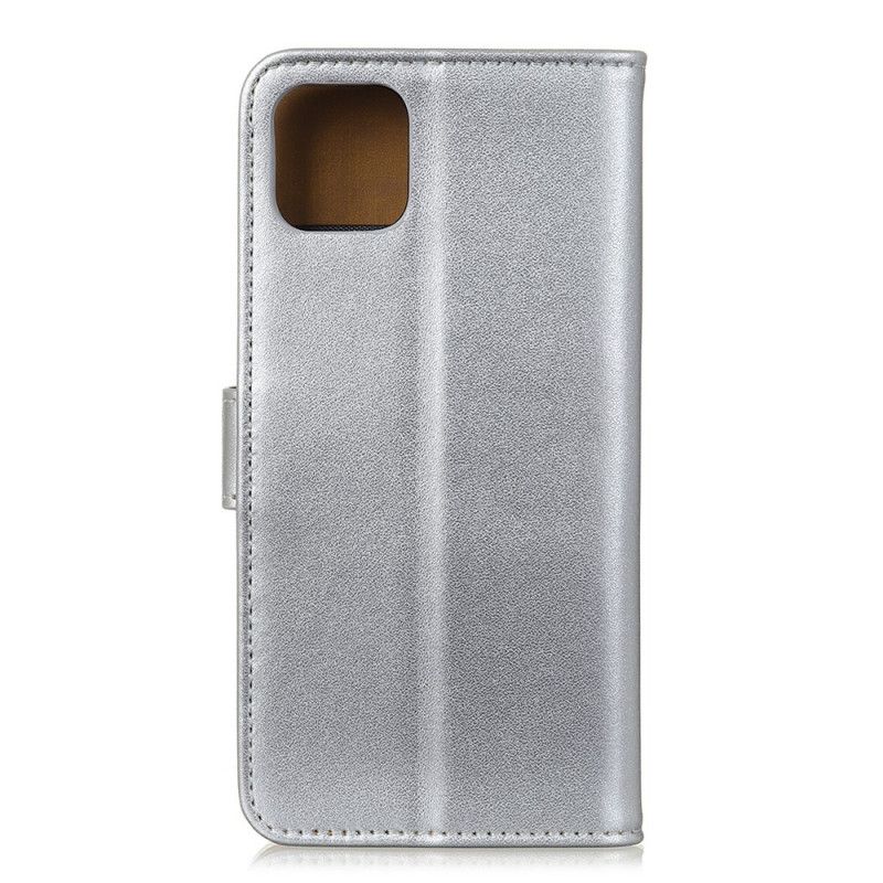 Flip Cover Læder for iPhone 11 Pro Max Sort Falsk Læderfarve