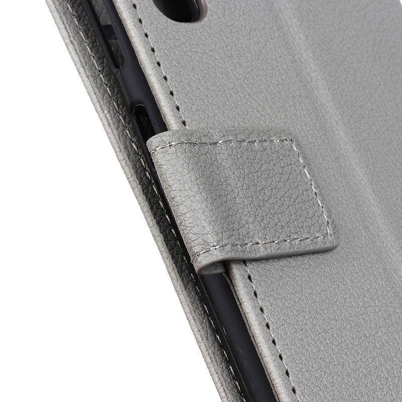 Flip Cover Læder for iPhone 11 Pro Max Sort Struktureret Litchi