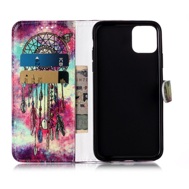 Flip Cover Læder iPhone 11 Pro Max Dream Catcher-Stilen Original