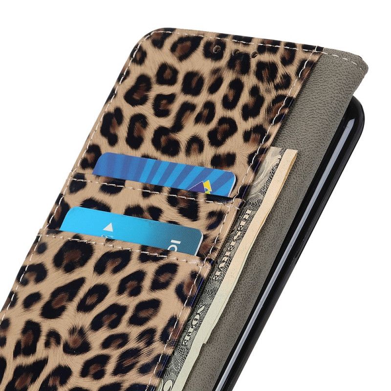 Flip Cover Læder iPhone 11 Pro Max Leopard Beskyttelse