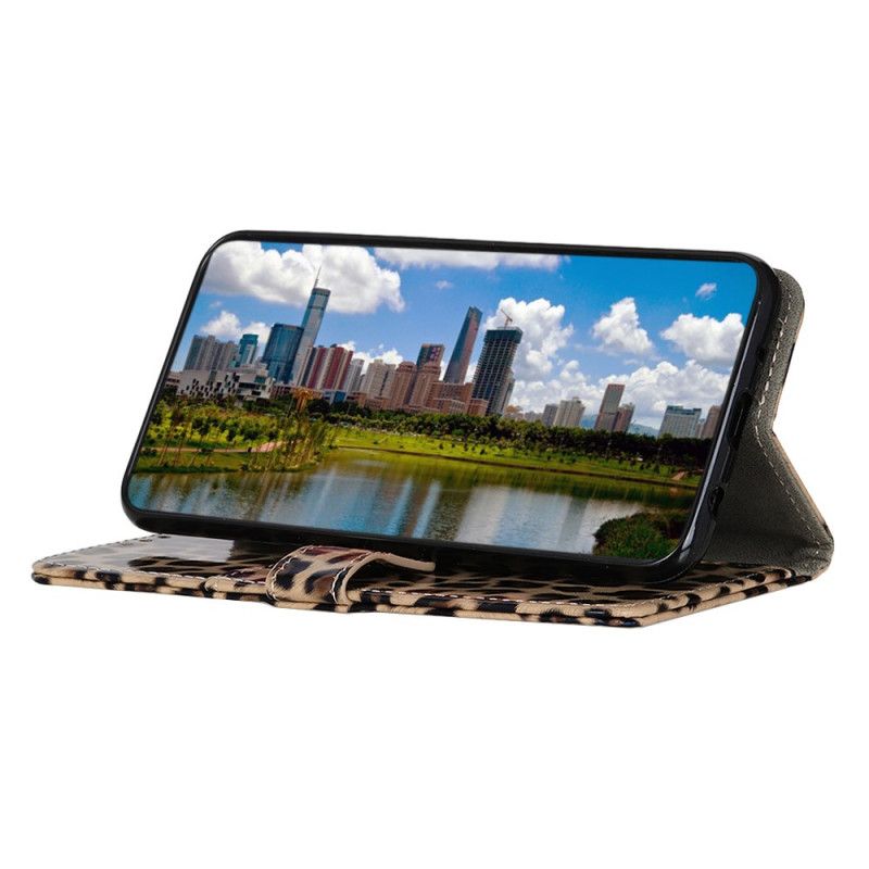 Flip Cover Læder iPhone 11 Pro Max Leopard Beskyttelse