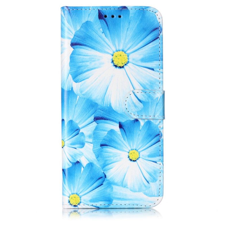 Flip Cover Læder iPhone 11 Pro Max Sort Blomsteropdagelse