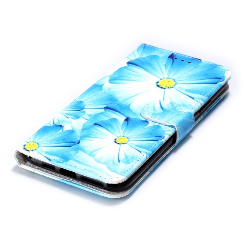 Flip Cover Læder iPhone 11 Pro Max Sort Blomsteropdagelse