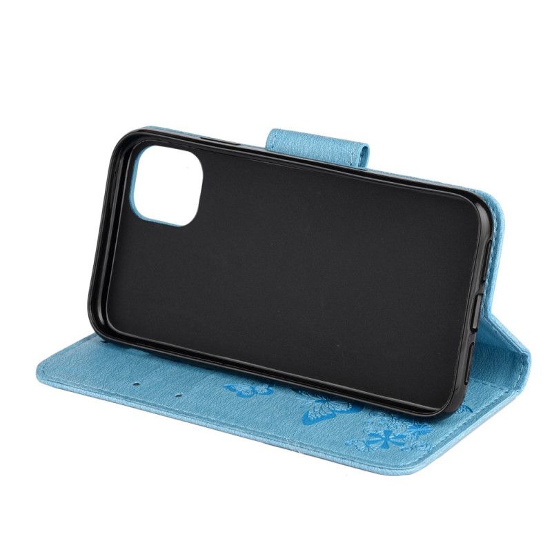 Flip Cover Læder iPhone 11 Pro Max Sort Opdagelse Af Tanga Sommerfugle