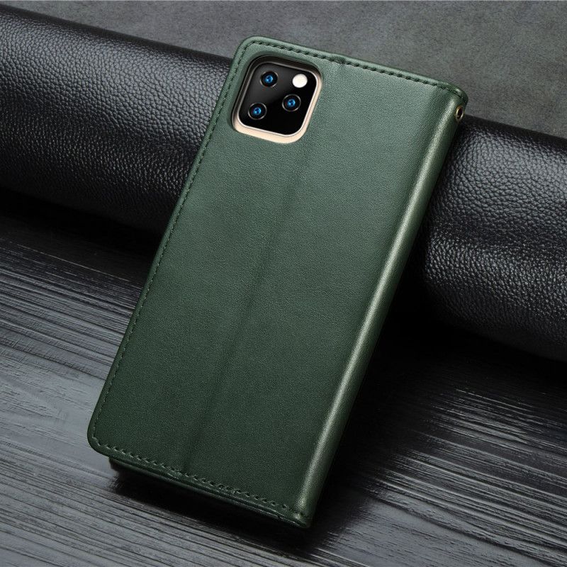 Flip Cover Læder iPhone 11 Pro Max Sort Premium Design