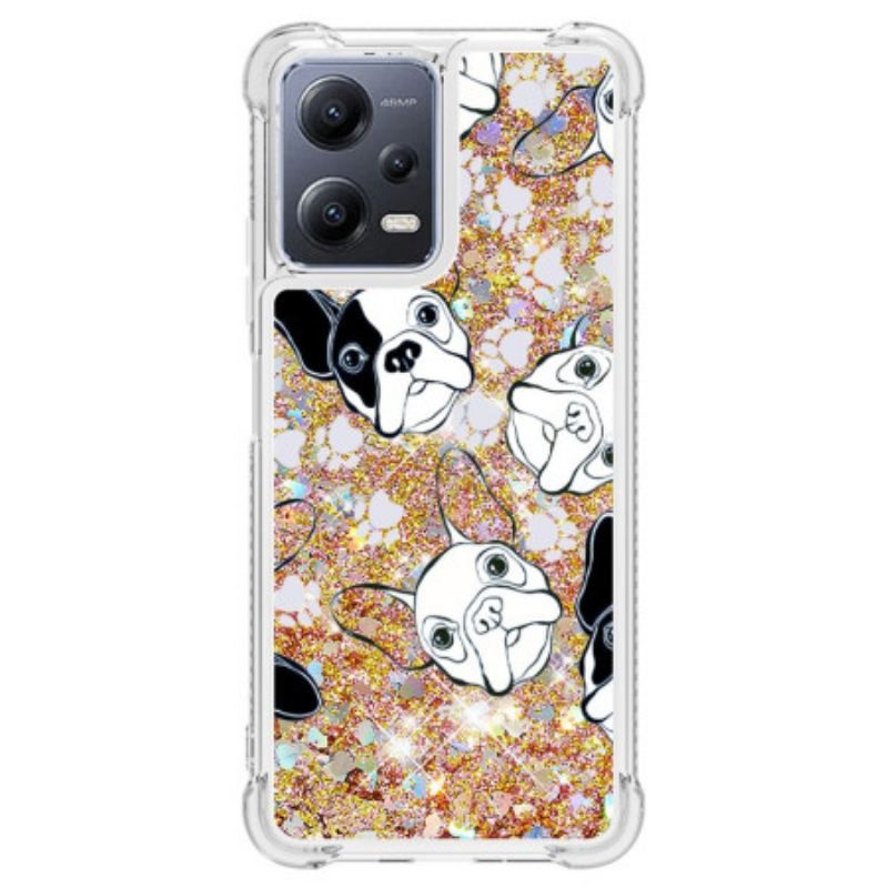 Cover Xiaomi Redmi Note 12 5G Pailletter Mr Dog