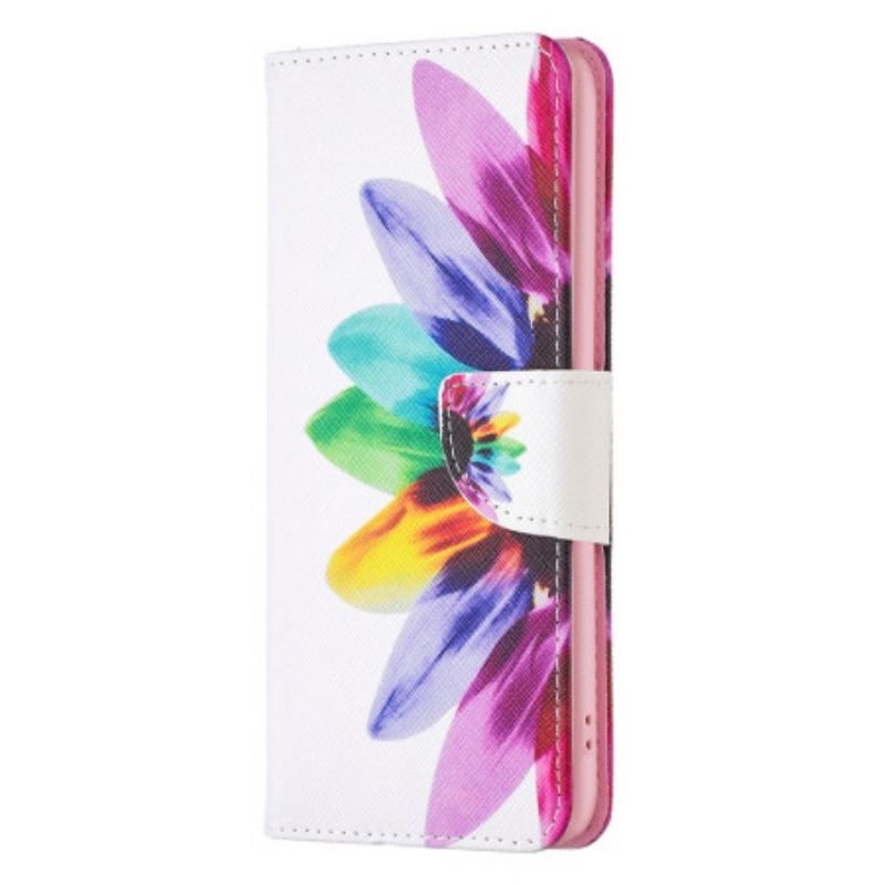 Flip Cover Xiaomi Redmi Note 12 5G Akvarel Blomst