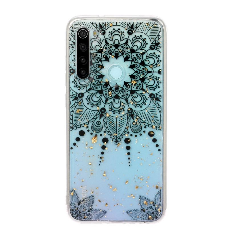 Cover for Xiaomi Redmi Note 8 Gennemsigtig Grå Mandala