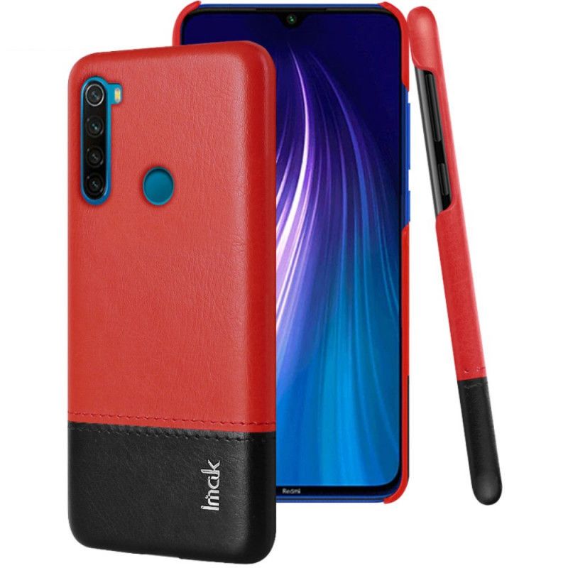 Cover for Xiaomi Redmi Note 8 Rød Imak Ruiyi Serie Læder Effekt