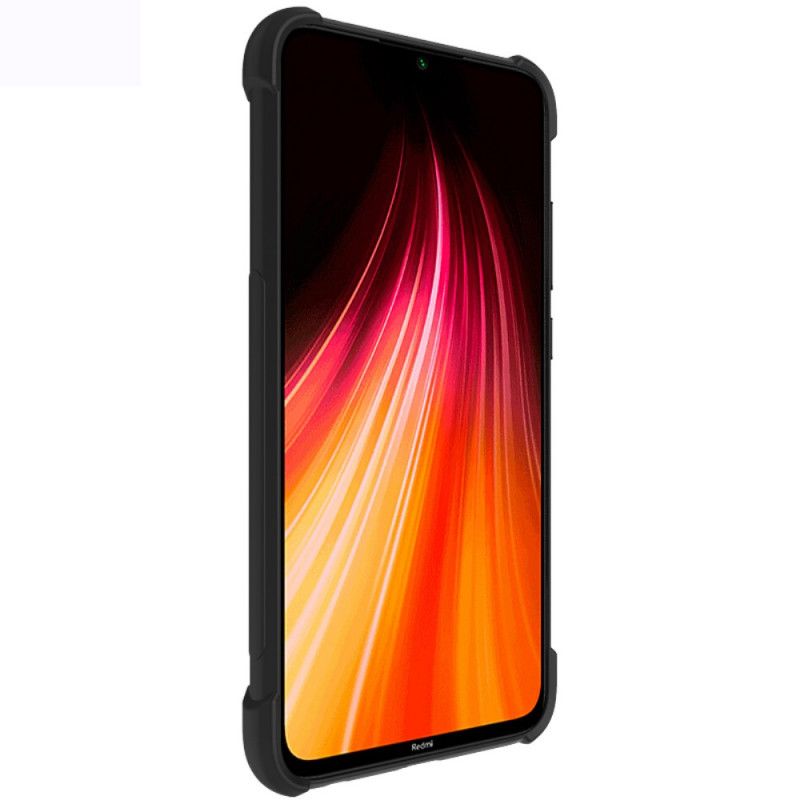 Cover for Xiaomi Redmi Note 8 Sort Imak Hud Føler Klasse