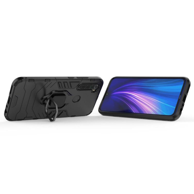 Cover for Xiaomi Redmi Note 8 Sort Resistent Ring