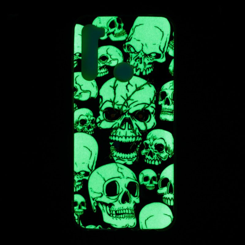 Cover Xiaomi Redmi Note 8 Fluorescerende Kranier Med Opmærksomhed