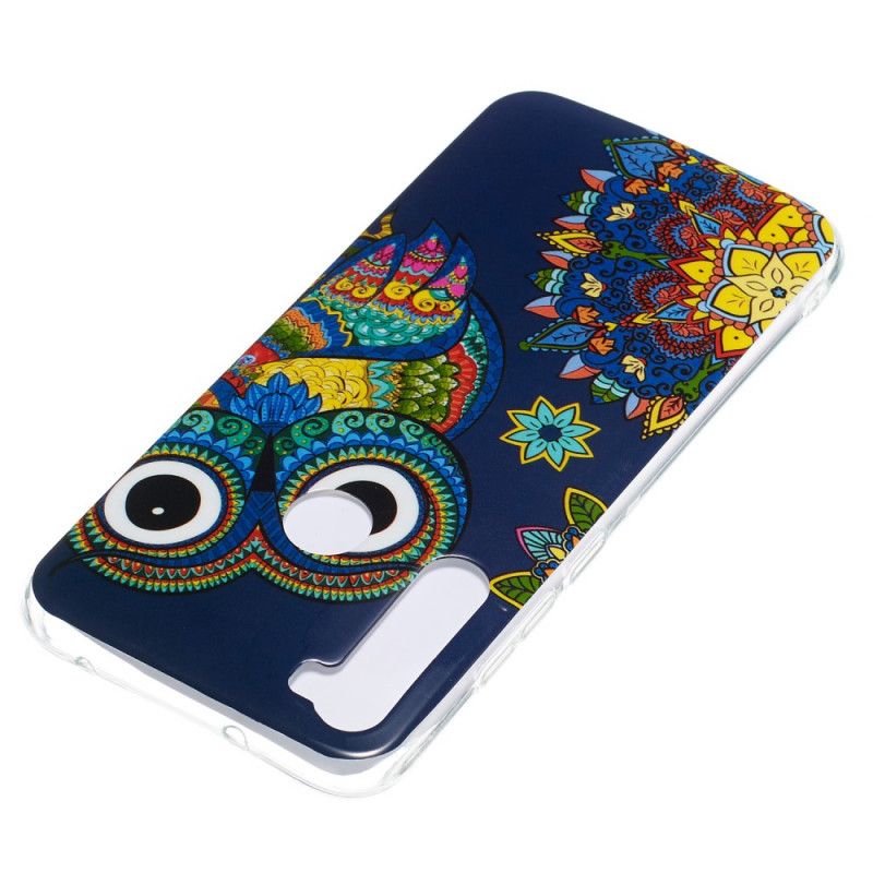 Cover Xiaomi Redmi Note 8 Fluorescerende Mandala Ugle