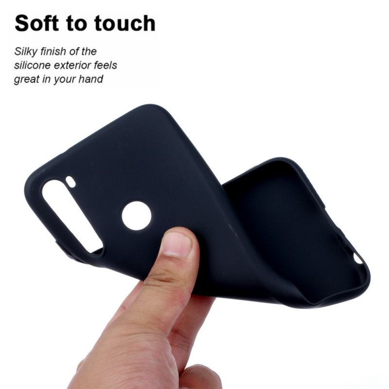 Cover Xiaomi Redmi Note 8 Sort Blød Mat Silikone