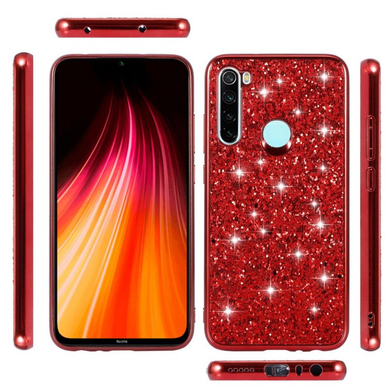 Cover Xiaomi Redmi Note 8 Sort Jeg Er Glitter Original