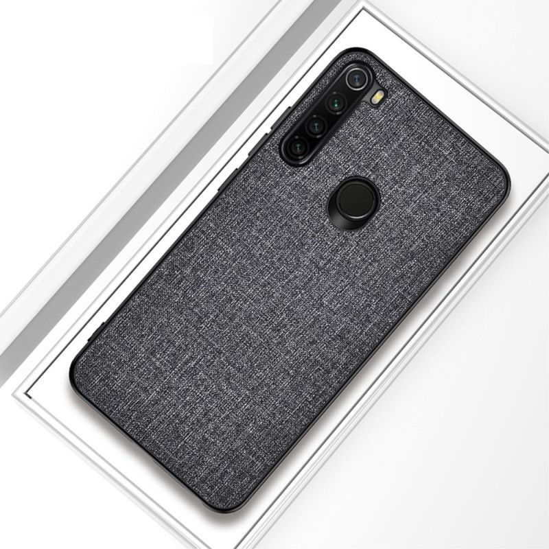 Cover Xiaomi Redmi Note 8 Sort Mobilcover Stoftekstur