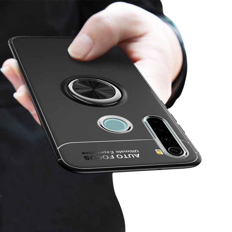 Cover Xiaomi Redmi Note 8 Sort Roterende Ring