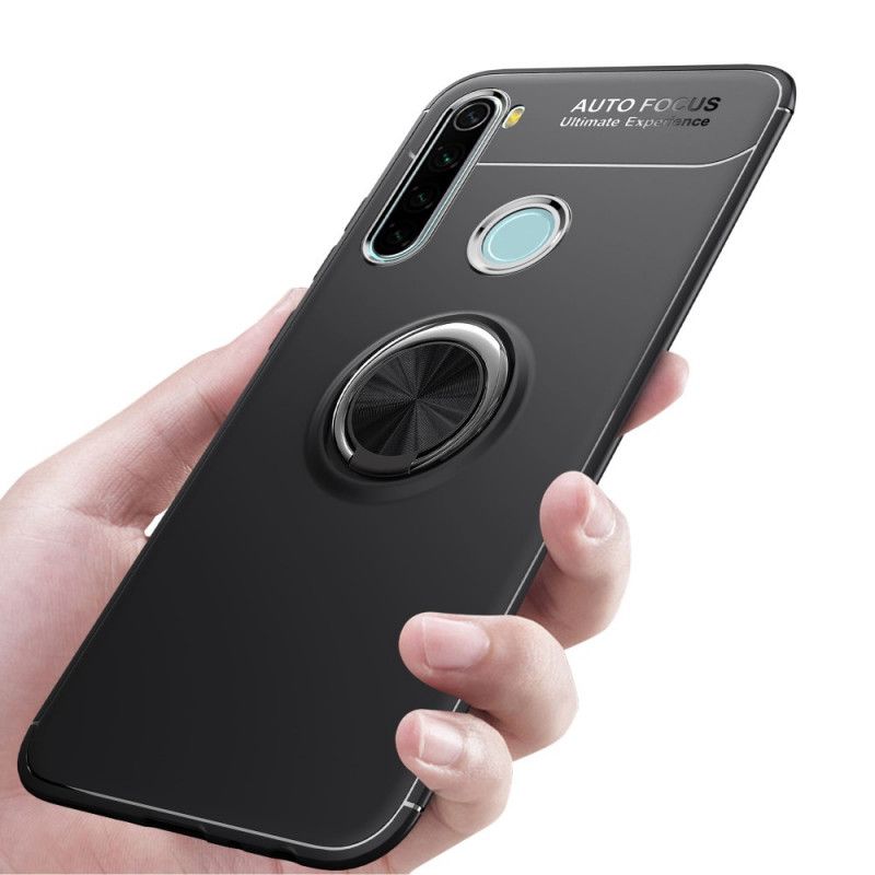 Cover Xiaomi Redmi Note 8 Sort Roterende Ring