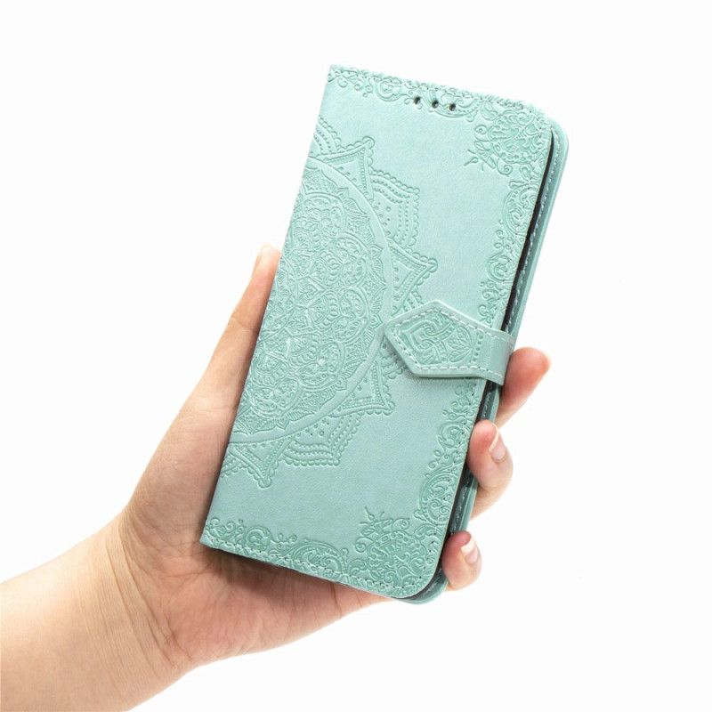 Flip Cover Læder for Xiaomi Redmi Note 8 Sort Mandala I Middelalderen