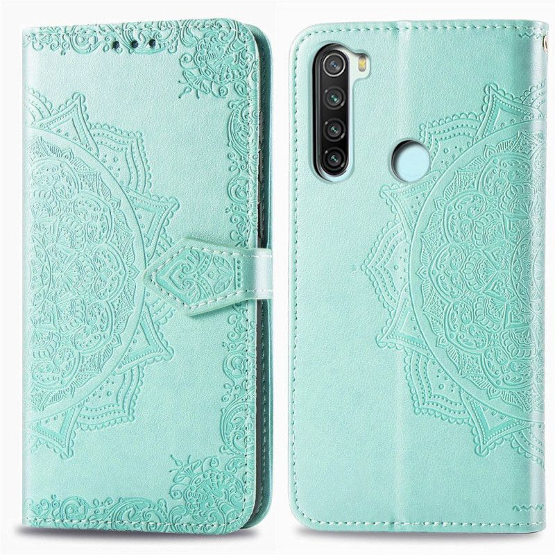 Flip Cover Læder for Xiaomi Redmi Note 8 Sort Mandala I Middelalderen