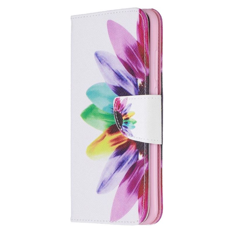 Flip Cover Læder Xiaomi Redmi Note 8 Akvarelblomst